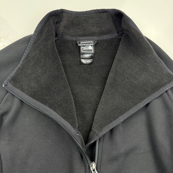 The North Face Womens Medium Arcata Jacket Black Asymmetrical‎ Full Zip - Picture 10 of 11